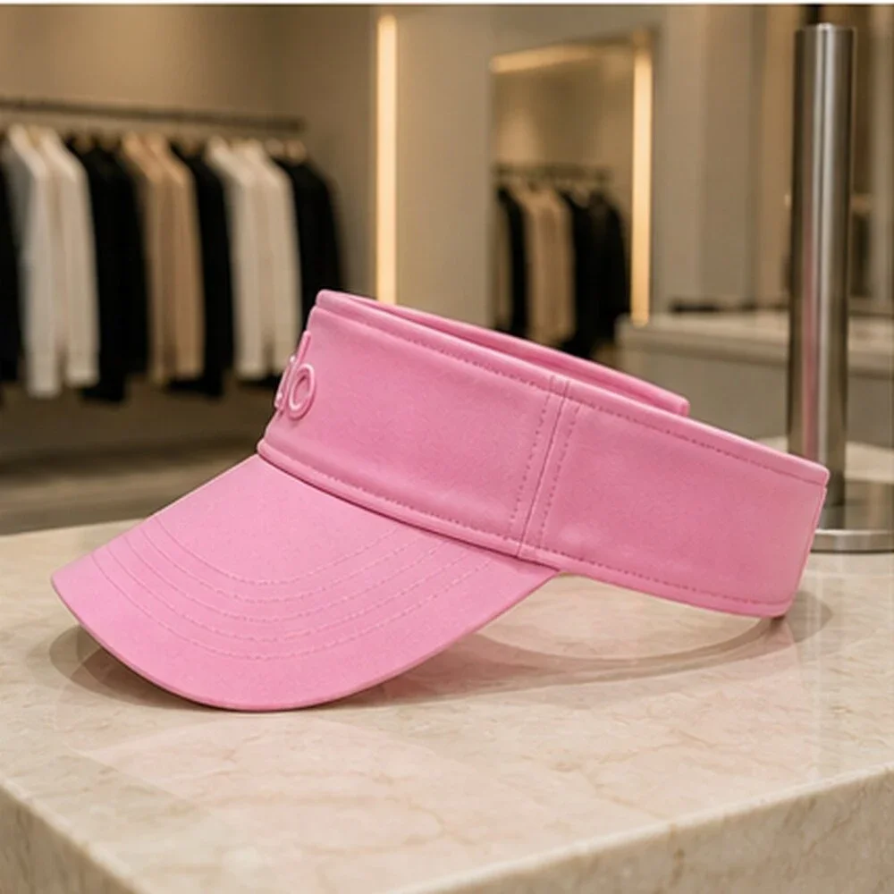 ALO Yoga Pink Summer Open Top Visor Hat Sporty